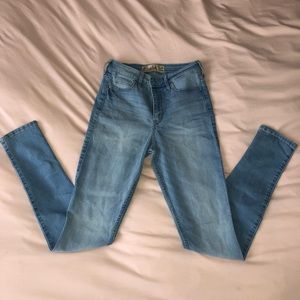 High waisted jeans